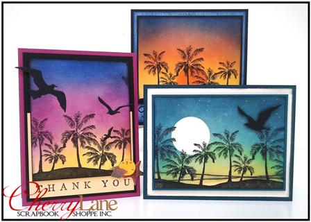 Ombre Paradise Cards