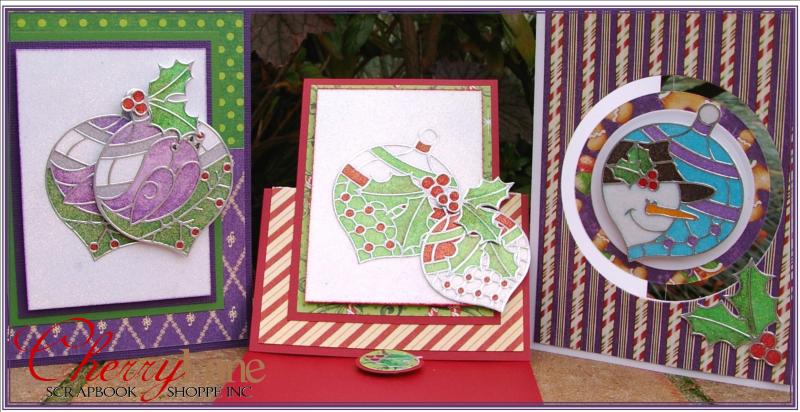 Stained Glass Ornament Cards